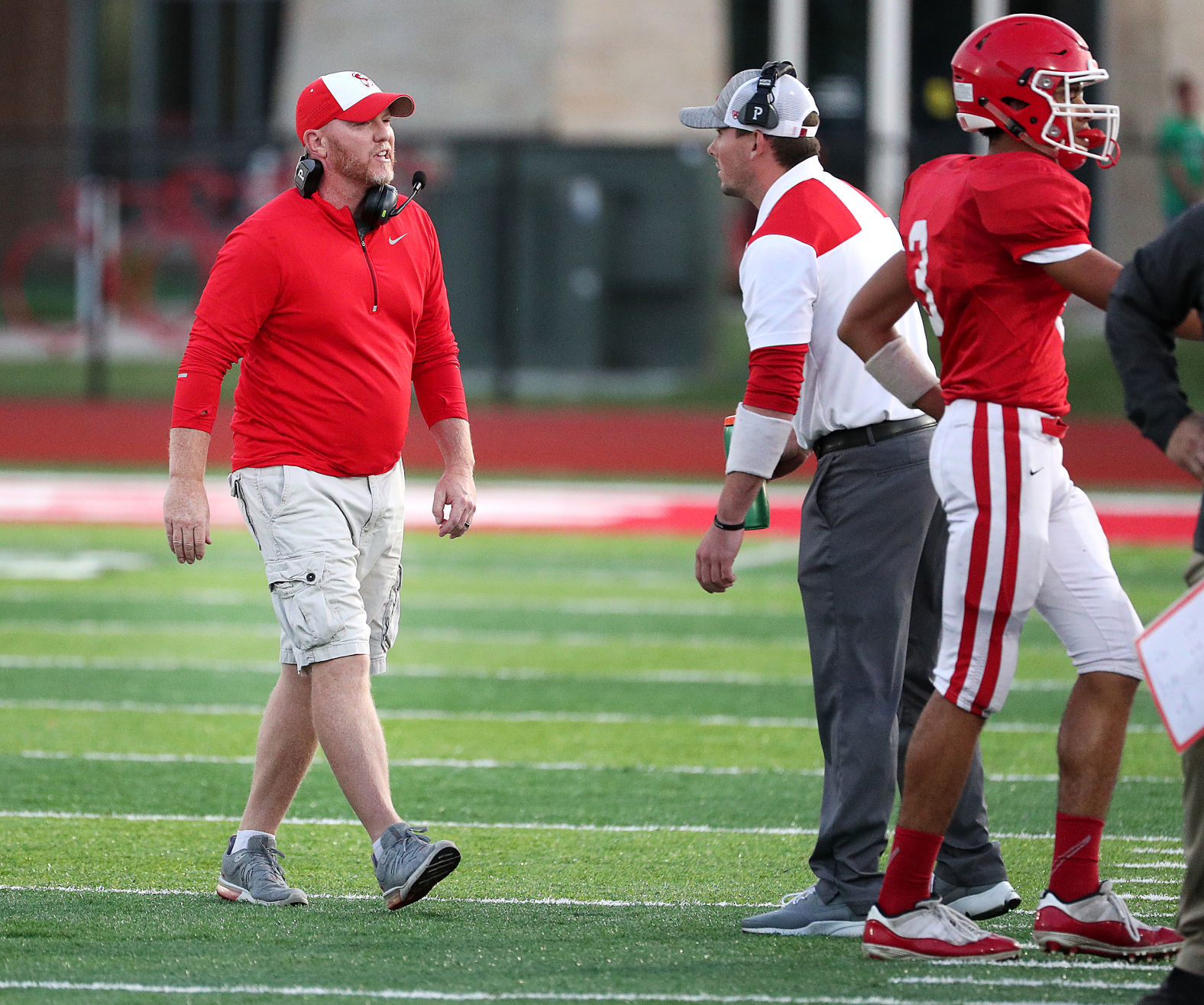 Logan football coach Casey Knoble